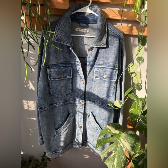 Free People Jackets & Blazers - Free People Blue Denim Jacket